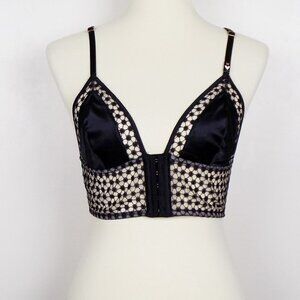 nwt VS strappy crop bralette bra sexy mesh